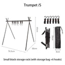 Portable Folding Tripod Rack for Outdoor Camping Gear