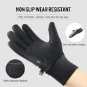 Kyncilor Winter Sports Cycling Skiing Gloves Black Warm Waterproof Touchscreen