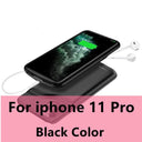 Xilecaly Battery Case For iPhone 15 Pro Max 13 14 Pro 12 Mini Power Bank Charging Charger Cover for iPhone XS Max XR 6s 7 8 Plus  ourlum.com Black For 11 Pro CN 