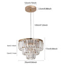 Crystal K9 Led Ceiling Lamp Modern Pendant Light Home Deco