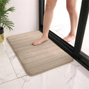 Memory Foam Bath Mat Cobblestone Pattern for Comfort