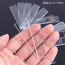 1Set False Nail Tips Nail Art Display Stand Transparent Practice Acrylic Gel Polish Holder Strip Manicure Showing Tools JI151-1  ourlum.com   