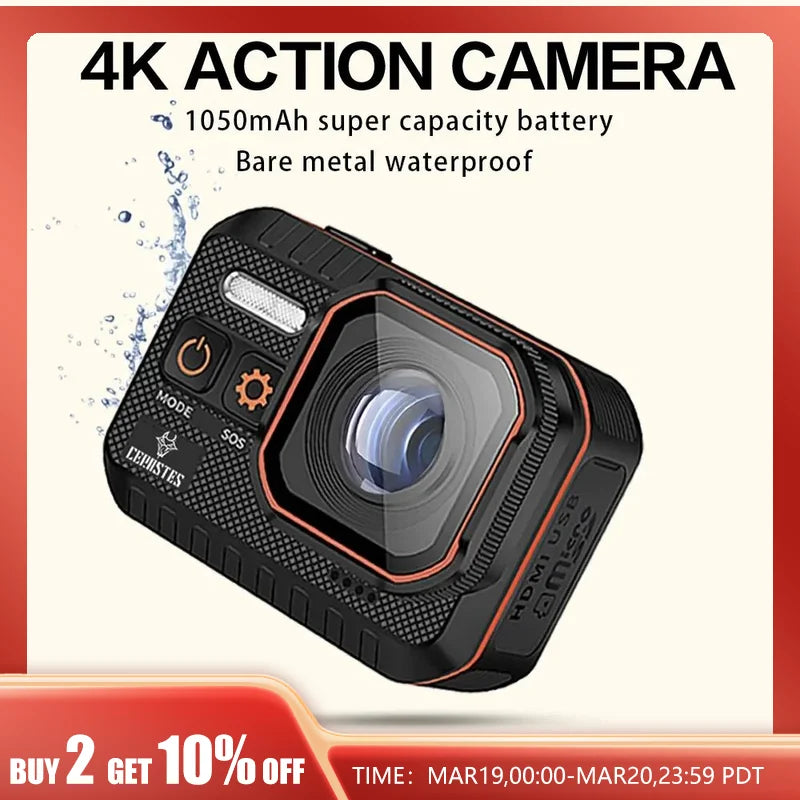 AdventurePro 4K Sports Action Camera with Remote Control and Waterproof Design  ourlum.com   