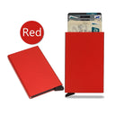 DIENQI Carbon RFID Wallet Male Mini Slim Money Card Holder