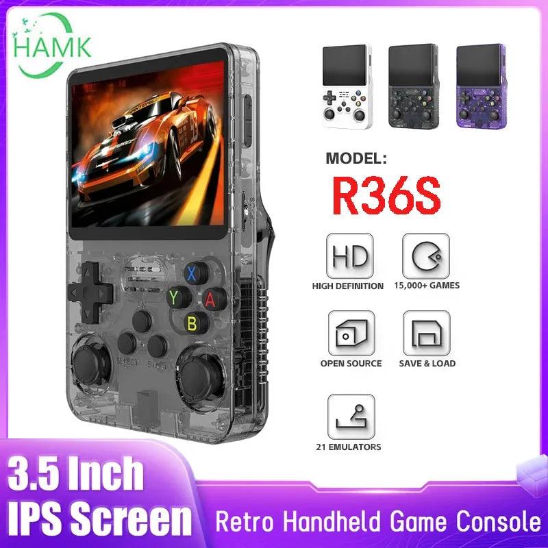 R36S Retro Handheld Video Game Console: Portable Pocket Player with IPS Screen  ourlum.com   