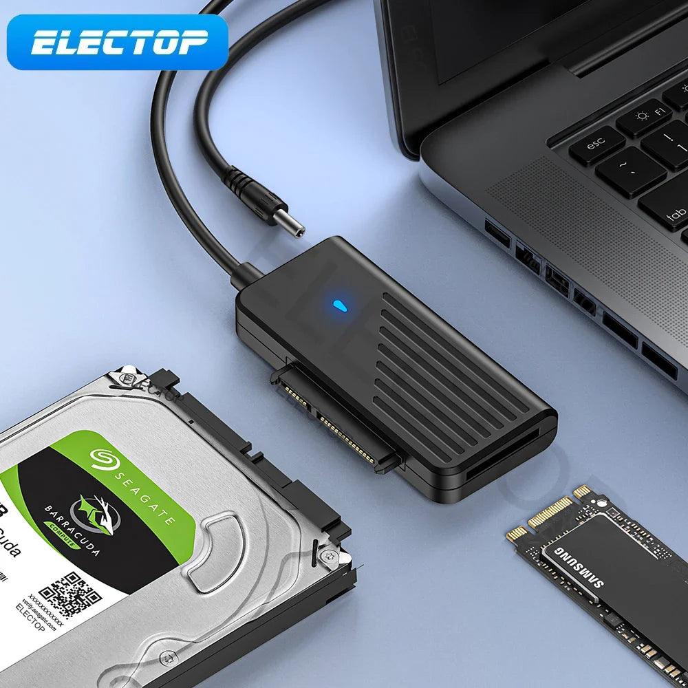 USB to SATA Adapter Cable: Rapid Data Transfer Solution with Voltage Protection  ourlum.com   