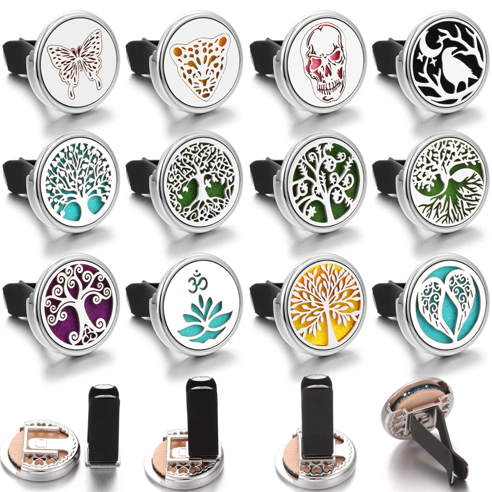 Tree of Life Refillable Car Air Freshener Clip Diffuser