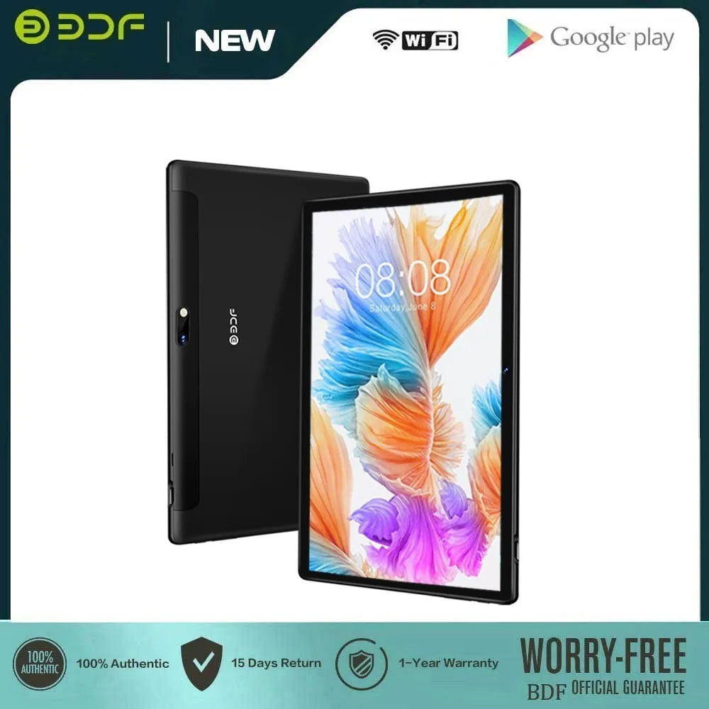 BDF Hot Sales 10.1 Inch Tablets Octa Core Android 11 Google Play 3G Phone Call Bluetooth WIFI 4GB RAM 64GB ROM Tablet Pc 5000mAh  ourlum.com   