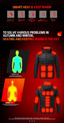 TODWARM Heated Jacket 21 Areas USB Electric Heating Vest