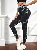 Tie Dye High Waist Seamless Leggings for Women 2023