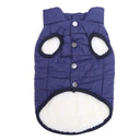 Warm Fleece Dog Coat for Small to Large Breeds: Stylish Winter Pet Vest  ourlum.com navy XS 