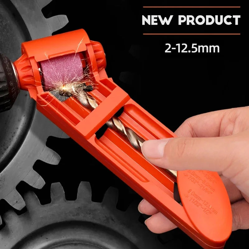 Portable Drill Bit Sharpener Corundum Grinding Wheel Tool Corundum Resisting Drill Polishing Grinder Wheel Tool 2.0-12.5mm Drill  ourlum.com   