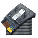 Wthinlee Brand Straight Stretch Classic Blue Black Men's Jeans