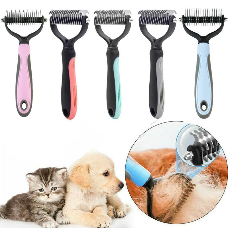 Hair Removal Comb for Dogs Cat: Effortless Detangling and Grooming Tool for Long Hair Curly Pets  ourlum.com   