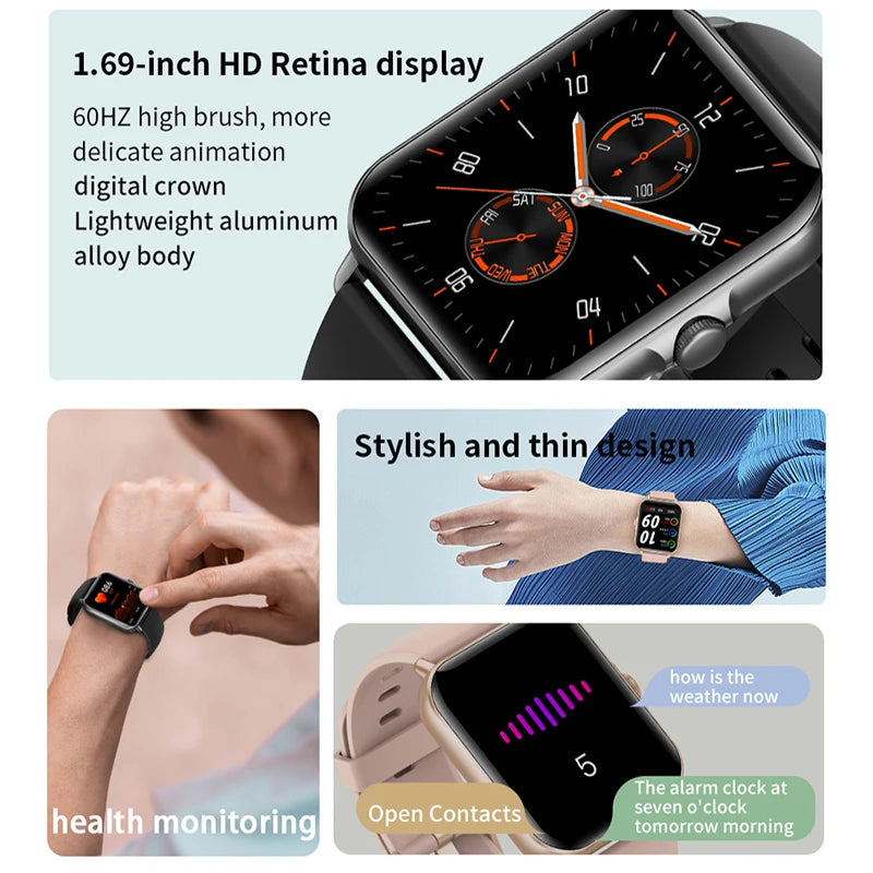 Waterproof Smartwatch with Music Control and Health Monitoring  OurLum.com   