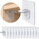 Adhesive Shelf Bracket: Strong Load Capacity & Stylish Clear Design  ourlum.com   