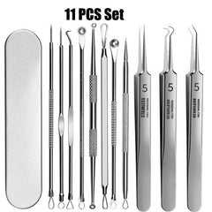 Advanced Blackhead Removal Set with Precision Tweezers: Clear Skin Solution