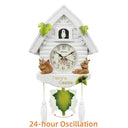 Cuckoo Clock Bird House Wall Decor Pendulum Alarm Watch: Musical Nordic Theme, Premium Quality, Unique Design, Silent Movement.  ourlum.com   