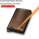 RFID Carbon Fiber Men's Wallet Personalized Security Style