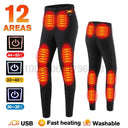 Winter Heated Underwear Set Women Men USB Electric Heating Jacket