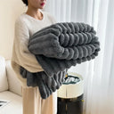 Light Luxury Rabbit Plush Blanket Winter Sofa Cover Gift