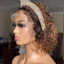 Highlight Pixie Cut Lace Front Wig Affordable Glueless Wig