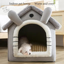 Foldable Corduroy Pet Bed Cozy Sleep Solution for Pets