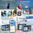 5K Action Cam: Capture Adventure with Wireless Mic Remote