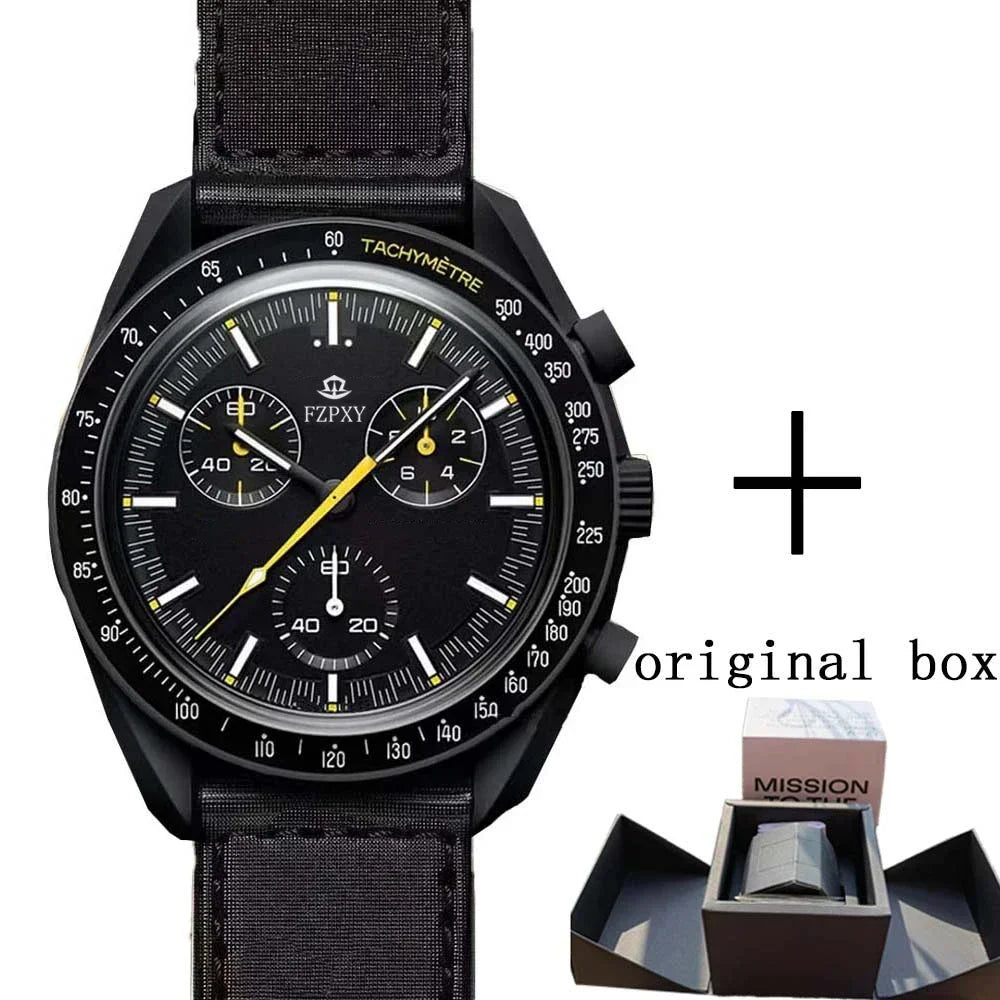 Moon Explorer Men's Chronograph Watch with Customizable Logo  OurLum.com AAA-with box15  
