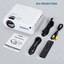 1080P WiMiUS W2 Mini Projector for Home Theater Bluetooth