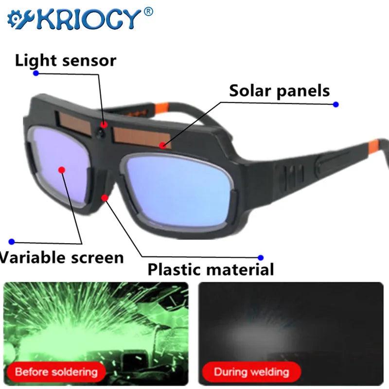 Automatic Darkening Welding Glasses: Eye Protection, Fast Light-changing, UV Protection  ourlum.com   