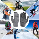 USB Heated Touchscreen Gloves for Winter Sports Activities