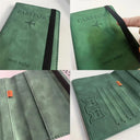 Vintage RFID Passport Holder Stylish PU Leather Wallet