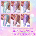 9D Cat Magnetic Gel Nail Polish Pink Purple UV Varnish