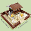 City Farm Animals Building Blocks Hen House Toys for Kids Boys Girls Gift  ourlum.com   