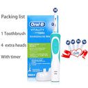 Rotating Whitening Electric Toothbrush: Deep Clean Rechargeable