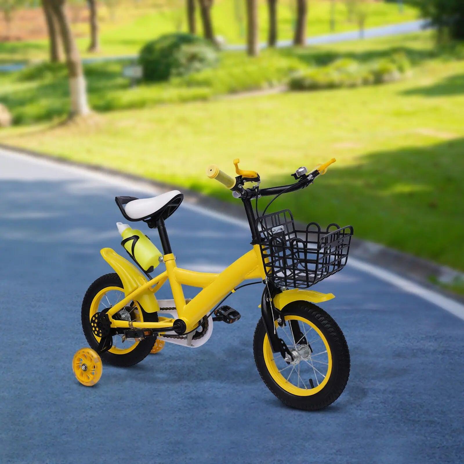 12 Inch Boys and Girls Children's Bicycle 2-11 Years Old Pedal Light Kids Bike Adolescent