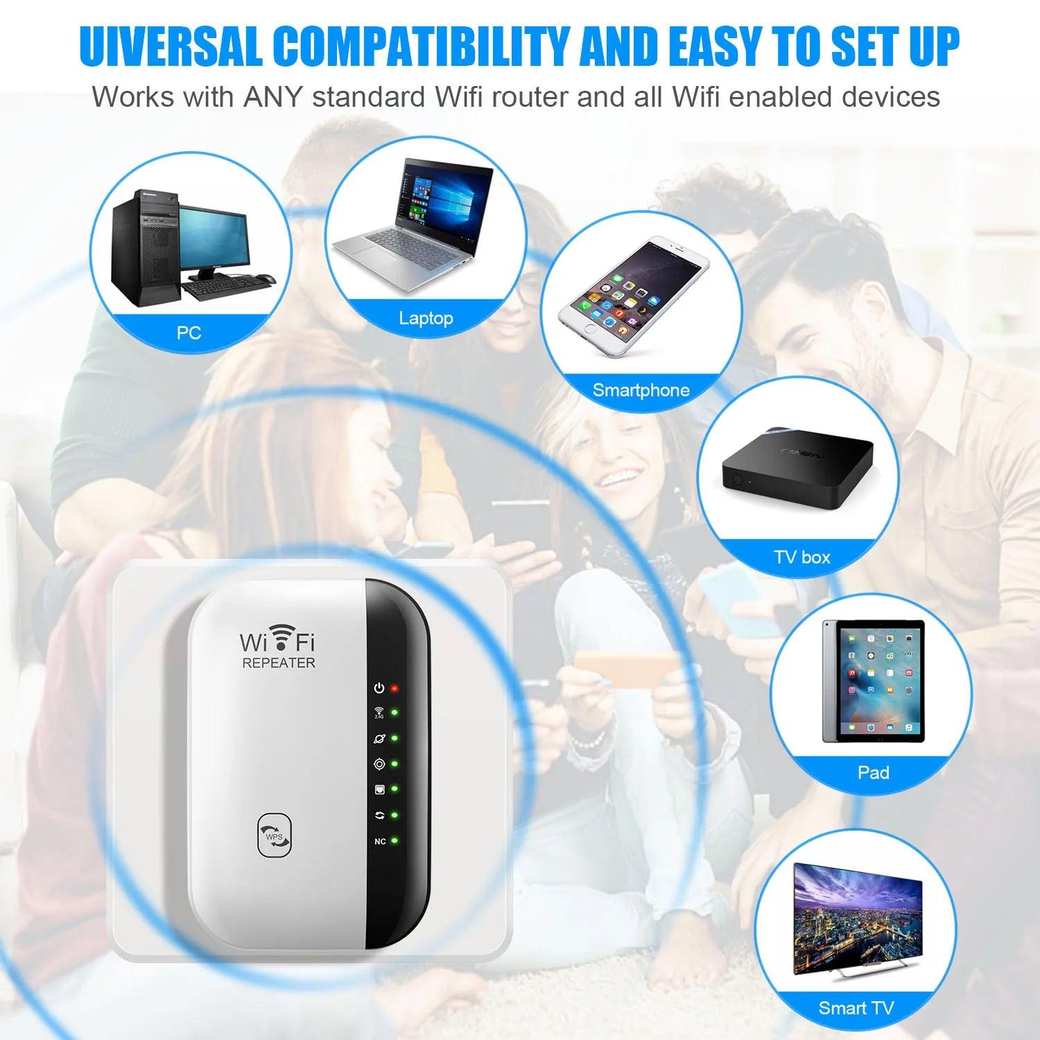 Enhance Your Wireless Network with the 300Mbps Wi-Fi Signal Booster and Range Extender for PC  ourlum.com   