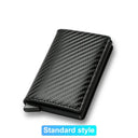 RFID Slim Leather Wallet: Stylish Card Holder with Protection