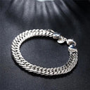 Sterling Silver Chain Bracelet Elegant Party Wedding Gift