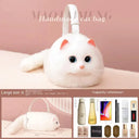 JIAERDI Lolita Plush Cute Cat Bag Women Harajuku Fur Bag