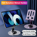 720 Rotate Aluminum Alloy Portable Tablet Holder For iPad