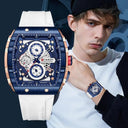 CURREN Chronograph Square Dial Men's Wristwatch: Luxury Waterproof Timepiece  ourlum.com   