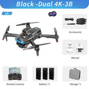  P15 Drone Pro: 8K Dual Camera Quadcopter for Extended Flight Time  ourlum.com Black Dual 4K-3B  