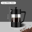 350ML/600ML/1000ML French Press Coffee Maker Glass Brewer