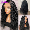 Luxury Brazilian Deep Wave Lace Front Wig 13x4 Human Hair