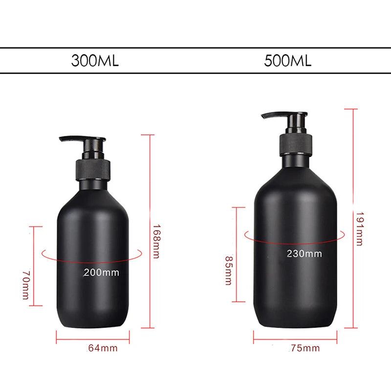 Elegant Matte Black Soap Dispenser Set for Bathroom and Kitchen Essentials  ourlum.com   