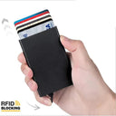 RFID Card Holder Wallet: Secure & Stylish Minimalist Design