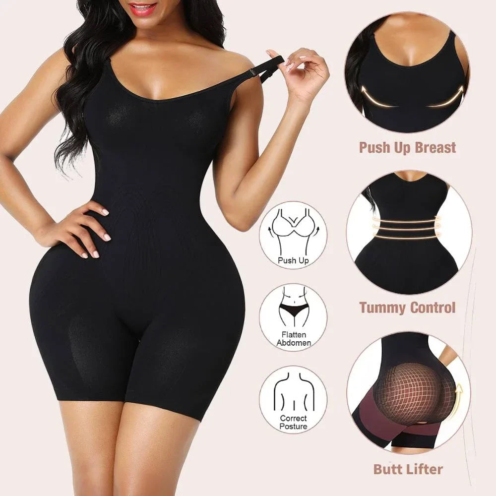 Seamless Slimming Bodysuit for Women – Backless Shapewear with Comfort & Style