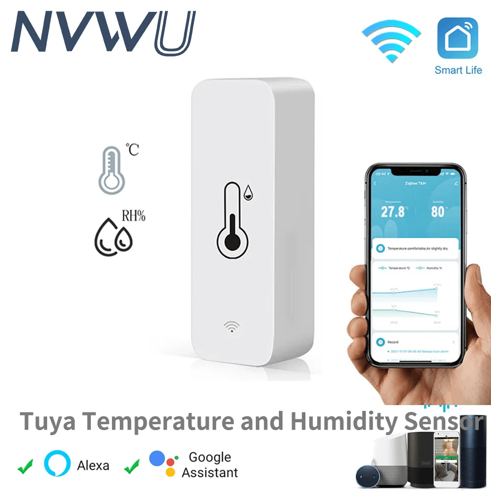 Smart Home Temperature Humidity Sensor: Real-Time Monitoring :High-Precision  ourlum.com   